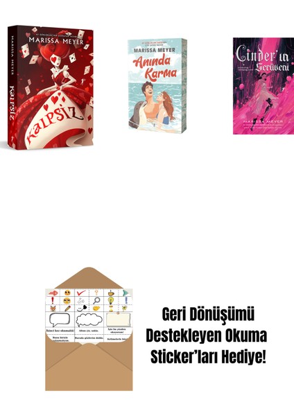 Marissa Meyer 3 Kitap Set + Okuma Sticker'ları