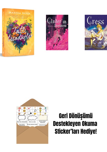 Marissa Meyer 3 Kitap Set + Okuma Sticker'ları