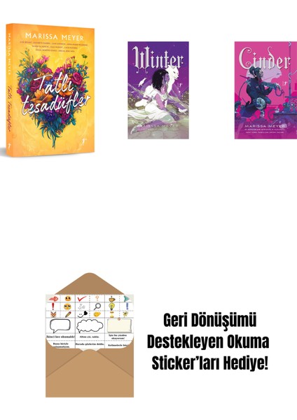 Marissa Meyer 3 Kitap Set + Okuma Sticker'ları