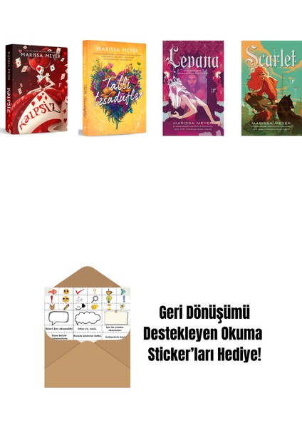 Marissa Meyer 4 Kitap Set + Okuma Sticker'ları
