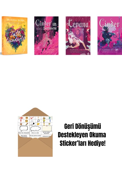 Marissa Meyer 4 Kitap Set + Okuma Sticker'ları