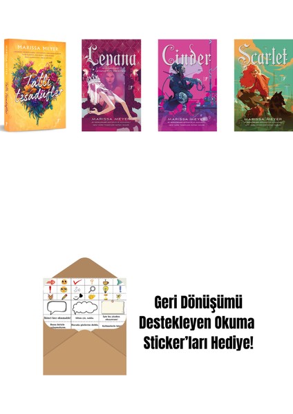 Marissa Meyer 4 Kitap Set + Okuma Sticker'ları