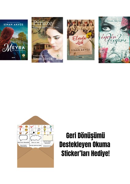 Sinan Akyüz 4 Kitap Set + Okuma Sticker'ları