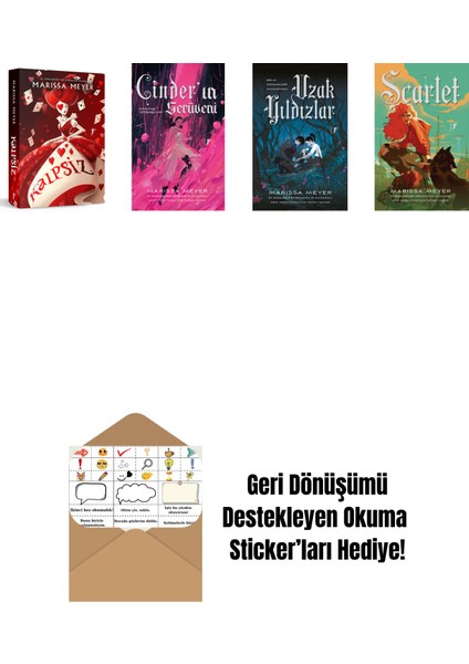 Marissa Meyer 4 Kitap Set + Okuma Sticker'ları