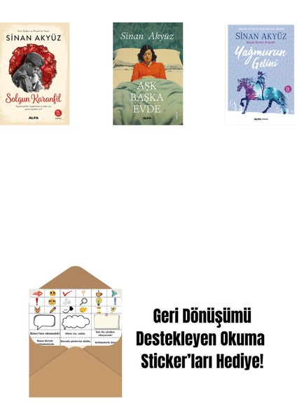 Sinan Akyüz 3 Kitap Set + Okuma Sticker'ları