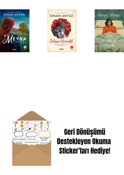 Sinan Akyüz 3 Kitap Set + Okuma Sticker'ları