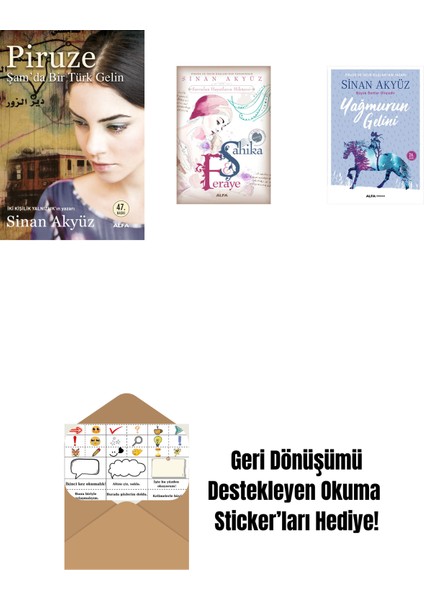 Sinan Akyüz 3 Kitap Set + Okuma Sticker'ları