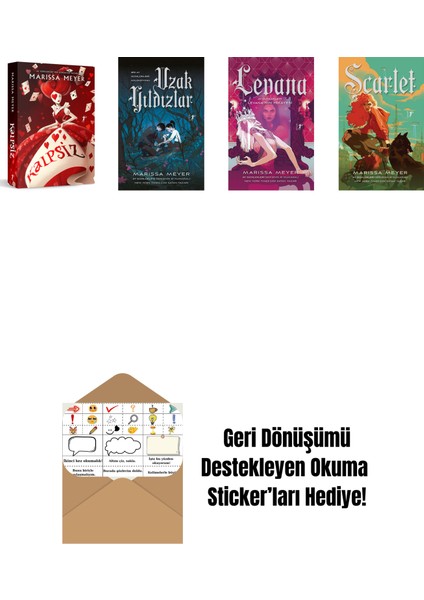 Marissa Meyer 4 Kitap Set + Okuma Sticker'ları