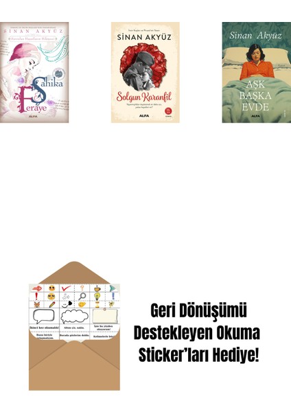 Sinan Akyüz 3 Kitap Set + Okuma Sticker'ları