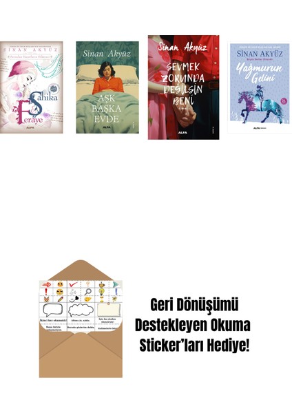 Sinan Akyüz 4 Kitap Set + Okuma Sticker'ları