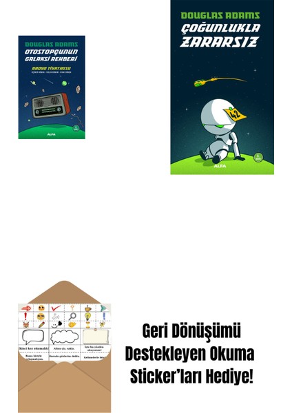 Otostopçunun Galaksi Rehberi - Radyo Tiyatrosu + Çoğunlukla Zararsız + Okuma Sticker'ları
