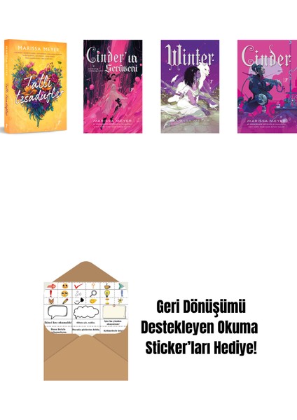 Marissa Meyer 4 Kitap Set + Okuma Sticker'ları