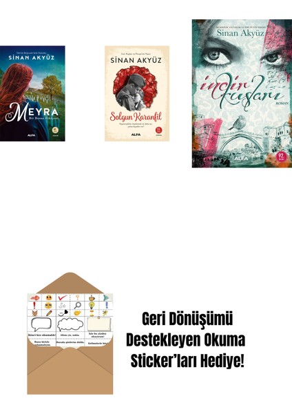 Sinan Akyüz 3 Kitap Set + Okuma Sticker'ları