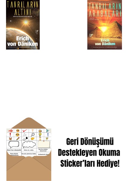 Tanrıların Altını + Tanrıların Arabaları + Okuma Sticker'ları