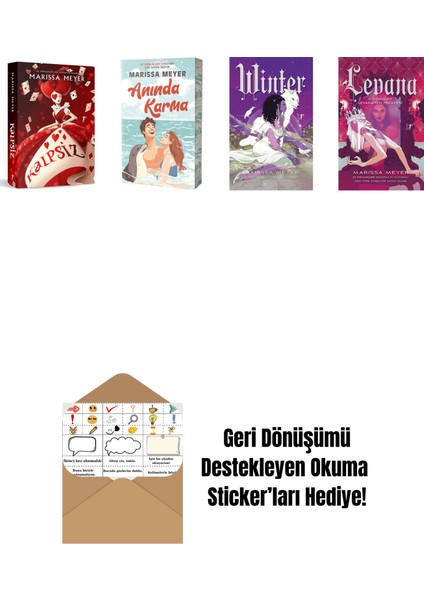 Marissa Meyer 4 Kitap Set + Okuma Sticker'ları