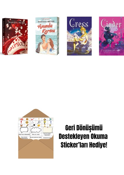 Marissa Meyer 4 Kitap Set + Okuma Sticker'ları
