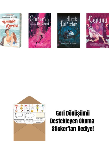 Marissa Meyer 4 Kitap Set + Okuma Sticker'ları