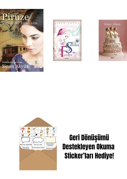 Sinan Akyüz 3 Kitap Set + Okuma Sticker'ları