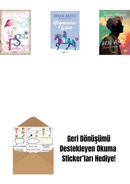 Sinan Akyüz 3 Kitap Set + Okuma Sticker'ları