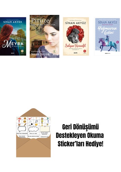 Sinan Akyüz 4 Kitap Set + Okuma Sticker'ları