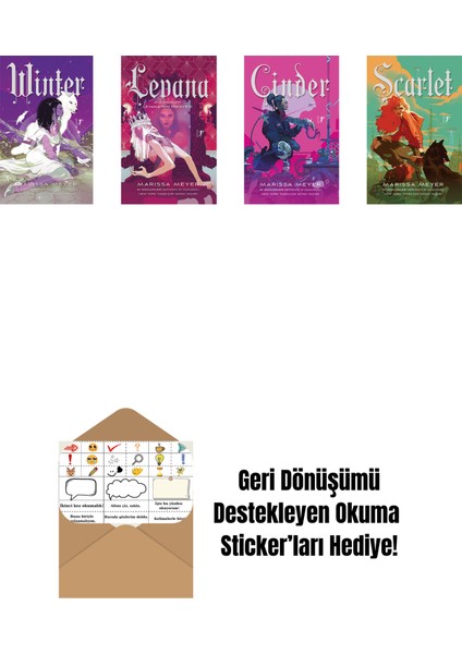 Marissa Meyer 4 Kitap Set + Okuma Sticker'ları