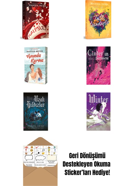 Marissa Meyer 6 Kitap Set + Okuma Sticker'ları