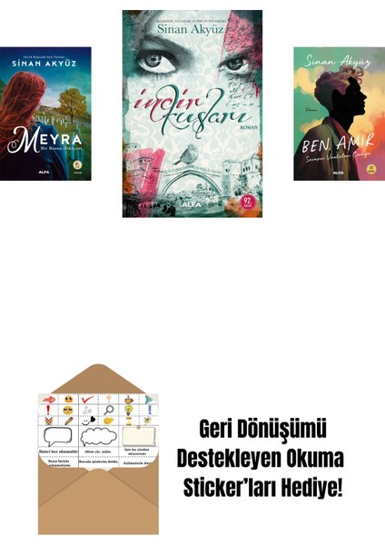 Sinan Akyüz 3 Kitap Set + Okuma Sticker'ları