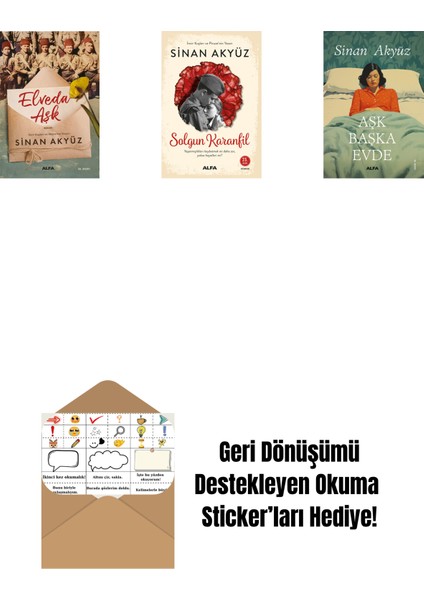 Sinan Akyüz 3 Kitap Set + Okuma Sticker'ları