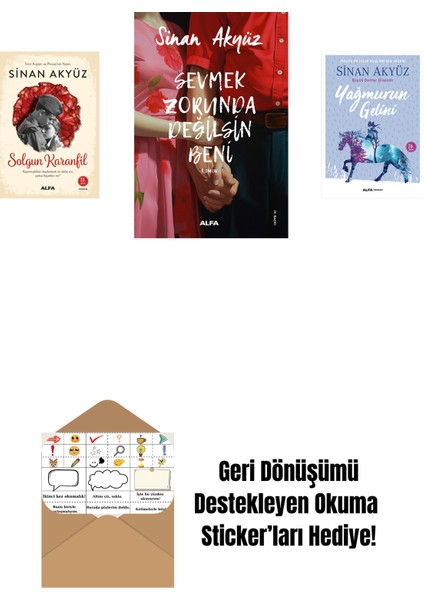 Sinan Akyüz 3 Kitap Set + Okuma Sticker'ları
