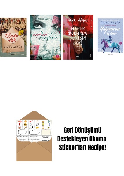 Sinan Akyüz 4 Kitap Set + Okuma Sticker'ları