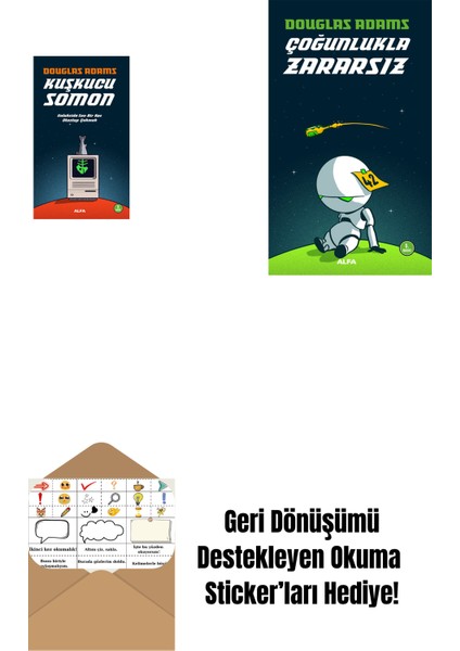 Kuşkucu Somon + Çoğunlukla Zararsız + Okuma Sticker'ları