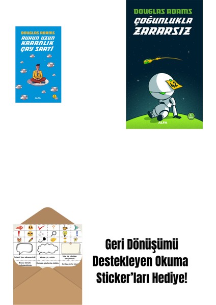 Ruhun Uzun Karanlık Çay Saati + Çoğunlukla Zararsız + Okuma Sticker'ları