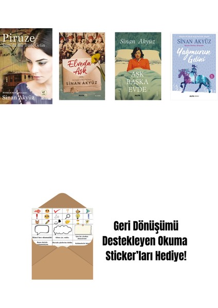 Sinan Akyüz 4 Kitap Set + Okuma Sticker'ları