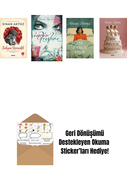 Sinan Akyüz 4 Kitap Set + Okuma Sticker'ları