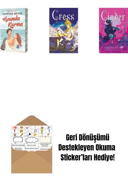 Marissa Meyer 3 Kitap Set + Okuma Sticker'ları