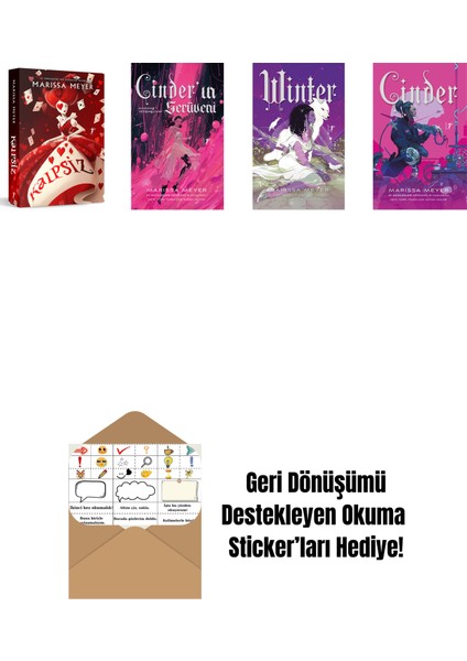 Marissa Meyer 4 Kitap Set + Okuma Sticker'ları
