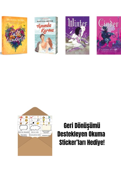 Marissa Meyer 4 Kitap Set + Okuma Sticker'ları