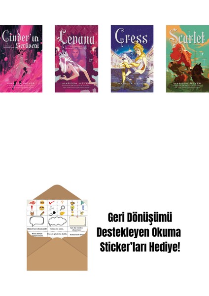 Marissa Meyer 4 Kitap Set + Okuma Sticker'ları