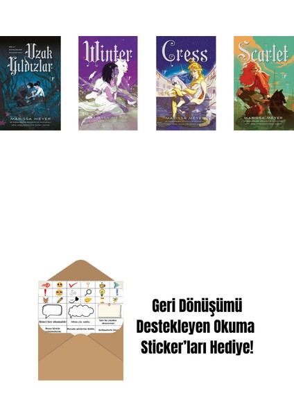 Marissa Meyer 4 Kitap Set + Okuma Sticker'ları