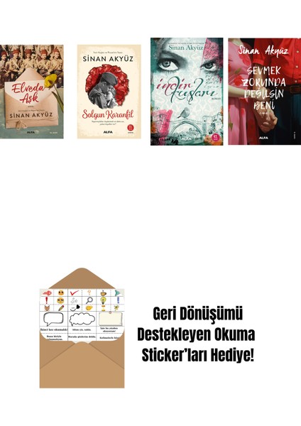 Sinan Akyüz 4 Kitap Set + Okuma Sticker'ları
