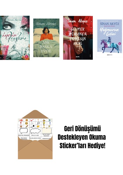 Sinan Akyüz 4 Kitap Set + Okuma Sticker'ları