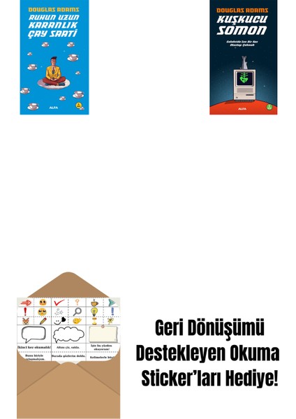 Ruhun Uzun Karanlık Çay Saati + Kuşkucu Somon + Okuma Sticker'ları