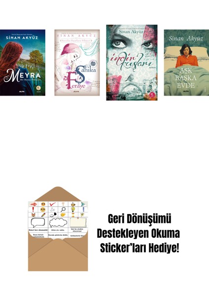 Sinan Akyüz 4 Kitap Set + Okuma Sticker'ları