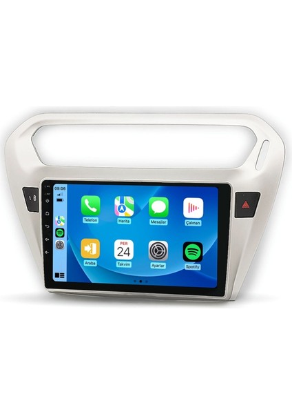 CE11056 Citroen C Elysee 2013-2019 4gb Ram 32GB Hafıza Carplay Android Multimedya Teyp