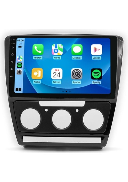 CE11059 Skoda Octavia 2007-2014 4gb Ram 32GB Hafıza Carplay Android Multimedya Teyp