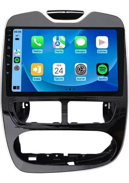 CE11063 Renault Clio 4 Manuel Klima 4gb Ram 32GB Hafıza Carplay Android Multimedya Teyp