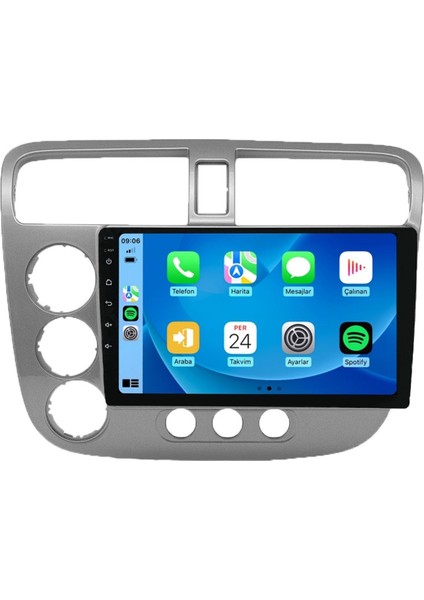 CE11055 Honda Civic Vtech 2001-2006 4gb Ram 32GB Hafıza Carplay Android Multimedya Teyp