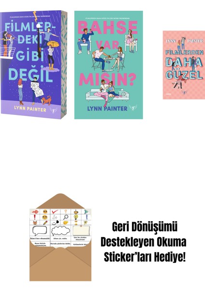 Lynn Painter 3 Kitap Set + Okuma Sticker'ları