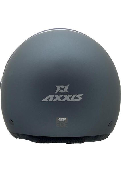 Square S Solid A2 Matt Titanium Yazlık Motosiklet Kaskı fırsatları