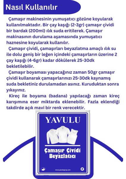 Çamaşır Çividi Mavi Toz Çivit Çamaşır Beyazlatıcı Çamaşır Çiviti 3 Paket 50GR fırsatları